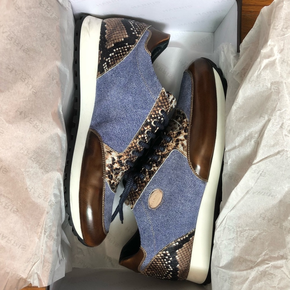 Harris Firenze Snake Skin Sneakers 10.5